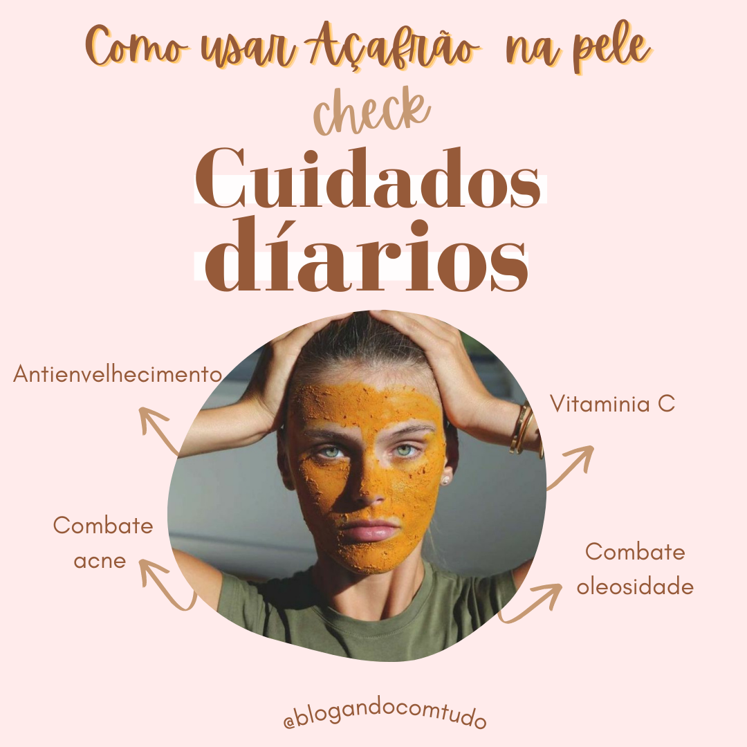 Porque açafrão e bom para pele e como usar ? Blogando com tudo