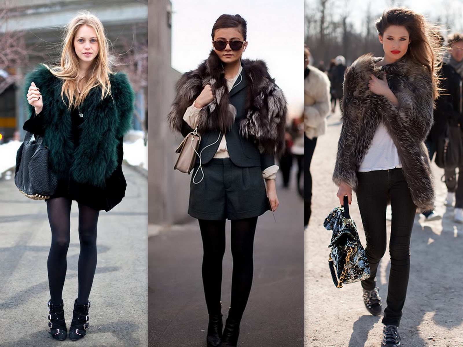 Luciana Paula Ta na Moda Casaco de pele FAKE