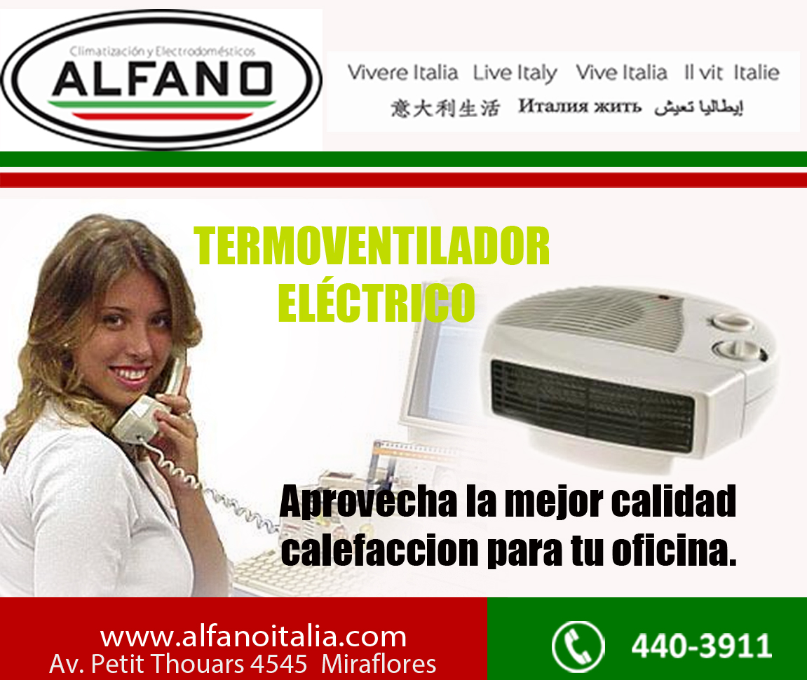 Termas, Estufas en Lima Alfano agosto 2013