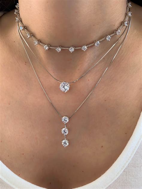 Comprar Colar Prata Gravata Barato Preço