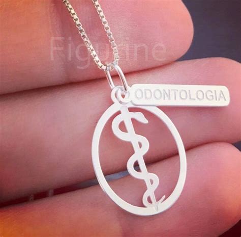 Comprar Colar Odontologia Prata Barato&nbsp;Preço