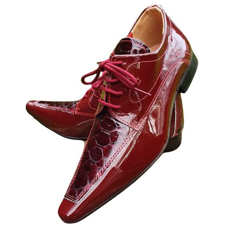Comprar Sapatos Vermelhos Masculinos Barato&nbsp;Preço