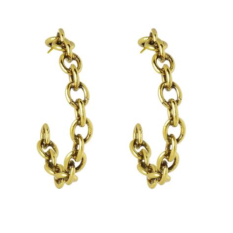 Comprar Brinco Corrente Dourado Barato&nbsp;Preço