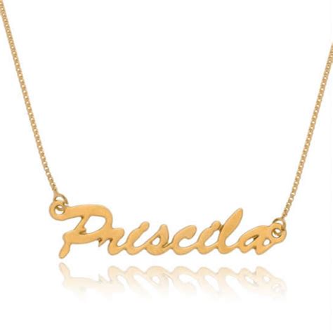 Comprar Colar Com Nome Personalizado Bijuteria Barato Preço