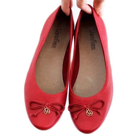 Comprar Sapato Vermelho Usaflex Barato&nbsp;Preço