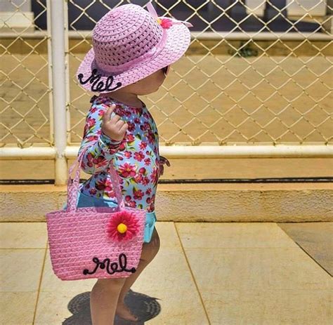 Comprar Kit Chapeu E Bolsa De Praia Infantil Barato&nbsp;Preço
