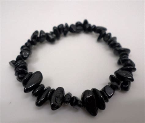 Comprar Pulseira De Cascalho Turmalina Negra Barato&nbsp;Preço