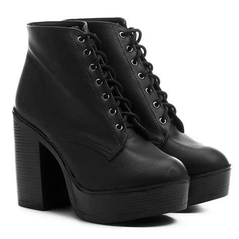 Comprar Bota Meia Pata Salto Grosso Barato Preço