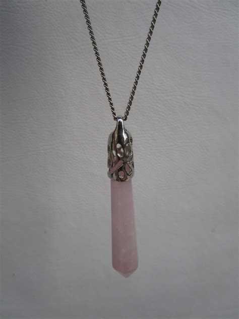Comprar Colar Prata Pedra Quartzo Rosa Barato Preço