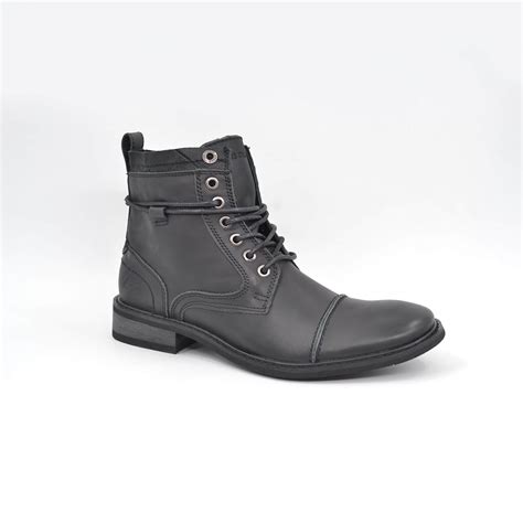 Comprar Bota Militar Negra Hombre Barato Preço