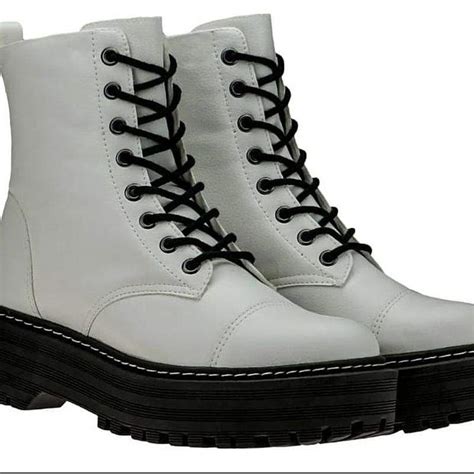 Comprar Bota Militar Branca Barato Preço