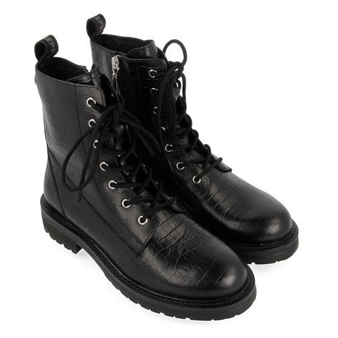 Comprar Botas Estilo Militar Mujer Piel Barato Preço