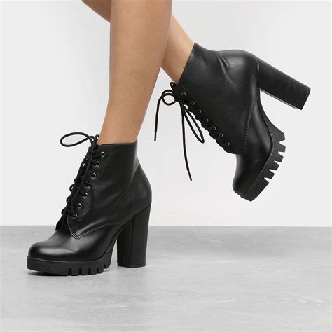 Comprar Bota Coturno Zatz Meia Pata Feminina Barato Preço