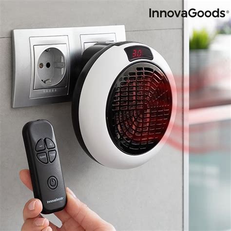 Comprar Aquecedor Cerâmico De Parede Com Comando À Distância Innovagoods 600W Barato Preço